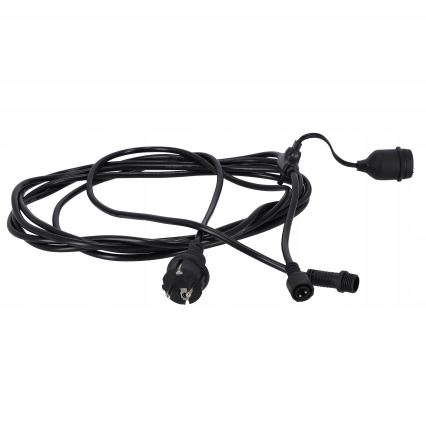 LED Venkovní dekorační řetěz 20xE27/1W/230V 20,94 m IP44 černá