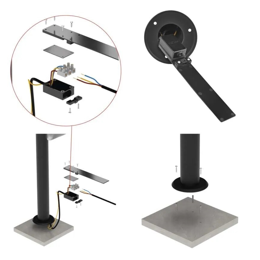 LED Venkovní flexibilní lampa NIKA LED/12,5W/230V IP44 80 cm