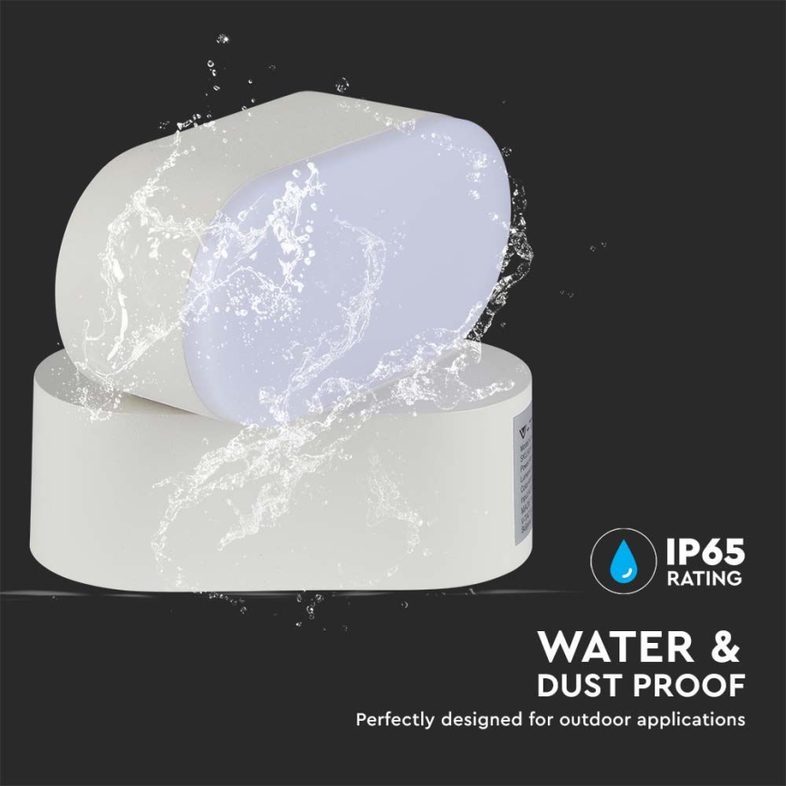 LED Venkovní flexibilní nástěnné svítidlo LED/5W/230V 3000K IP65 bílá