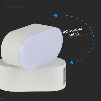 LED Venkovní flexibilní nástěnné svítidlo LED/5W/230V 4000K IP65 bílá