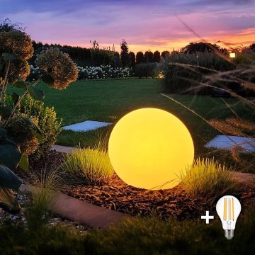 LED Venkovní lampa GLOBO 1xE27/11W/230V pr. 30 cm IP44
