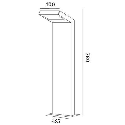 LED Venkovní lampa INDUO S LED/10W/230V 4000K IP54