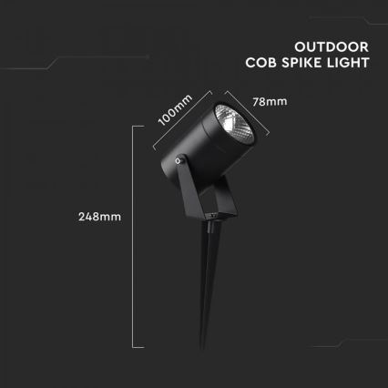 LED Venkovní lampa LED/10W/230V 3000K IP65