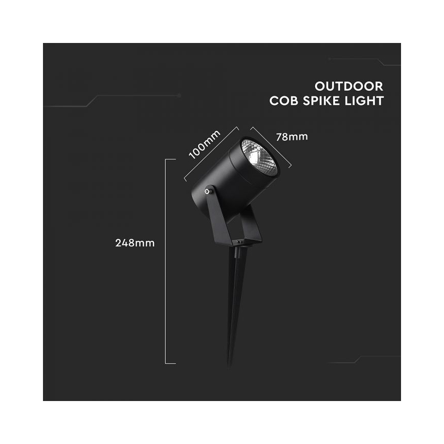 LED Venkovní lampa LED/10W/230V 3000K IP65