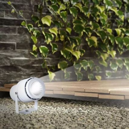 LED Venkovní lampa LED/12W/100-240V IP65 bílá - zelené světlo