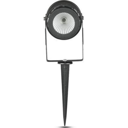LED Venkovní lampa LED/12W/100-240V IP65 černá - zelené světlo