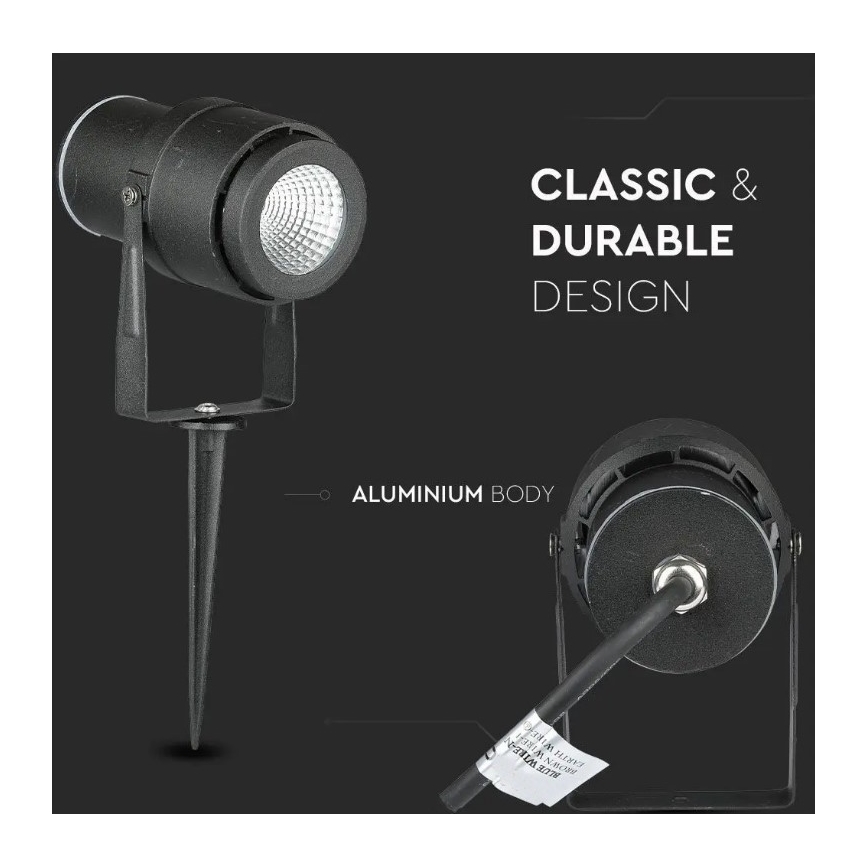 LED Venkovní lampa LED/12W/230V 3000K černá IP65