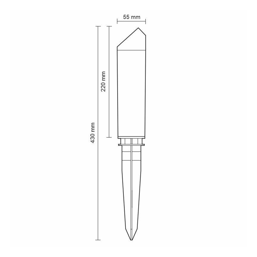 LED Venkovní lampa LED/3W/230V 2800K IP65