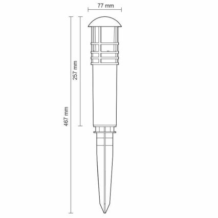 LED Venkovní lampa LED/3W/230V 4000K IP65