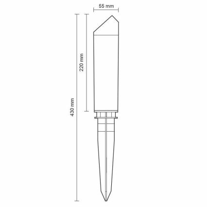 LED Venkovní lampa LED/3W/230V 4000K IP65