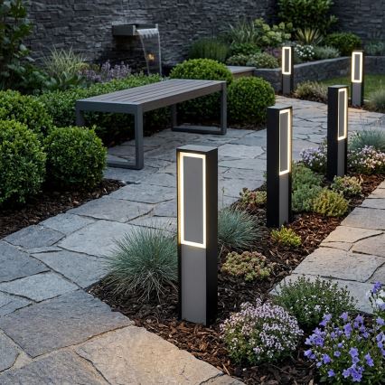 LED Venkovní lampa MODO LED/8W/230V 4000K IP44 50 cm černá