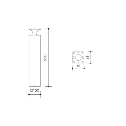 LED Venkovní lampa ORNELA LED/6W/230V 3000K IP54 antracit