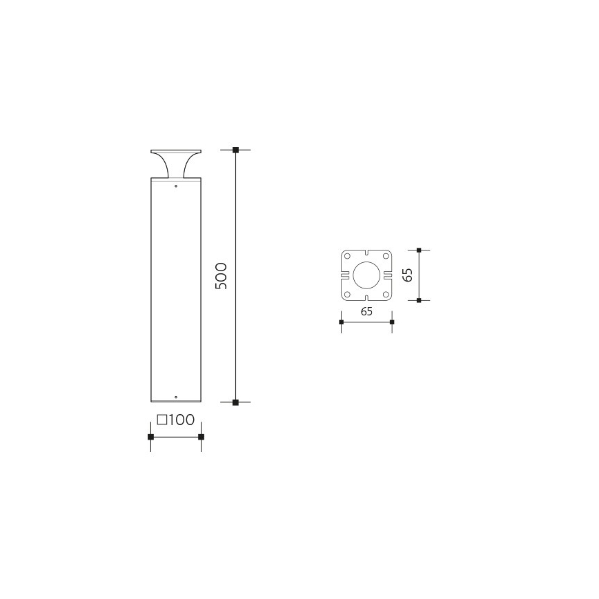 LED Venkovní lampa ORNELA LED/6W/230V 3000K IP54 antracit