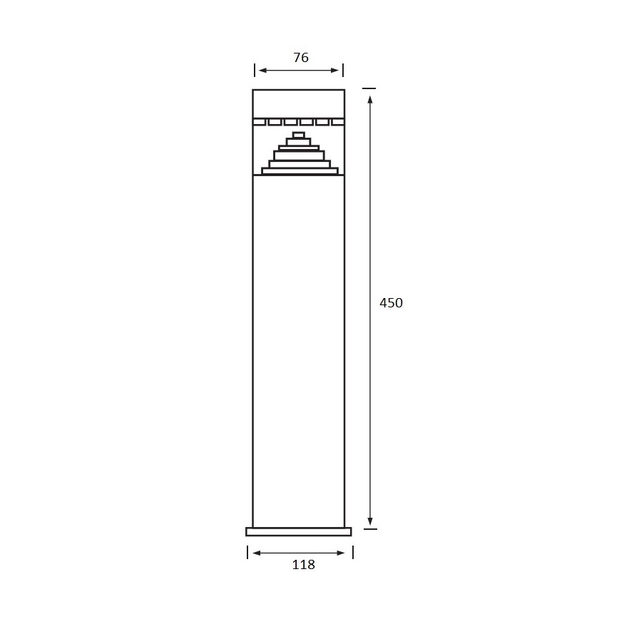 LED Venkovní lampa 1xLED/6W/230V IP44