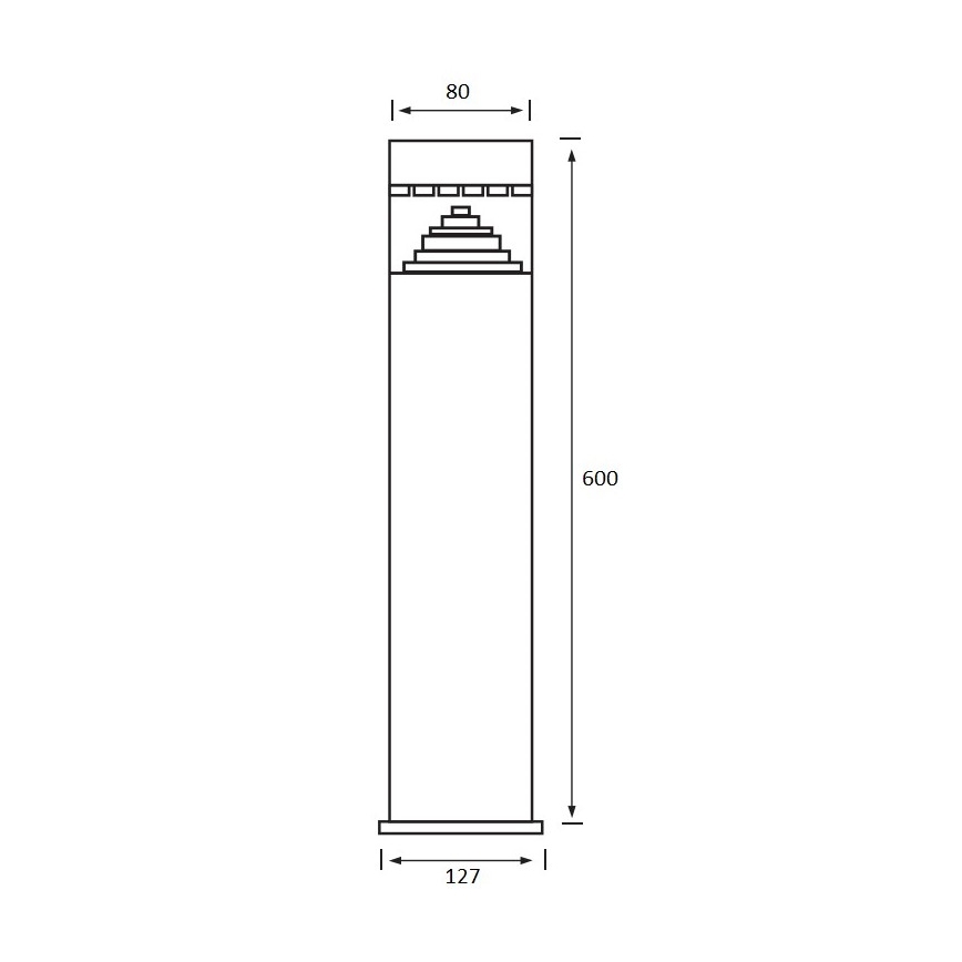LED Venkovní lampa 1xLED/6W/230V IP44