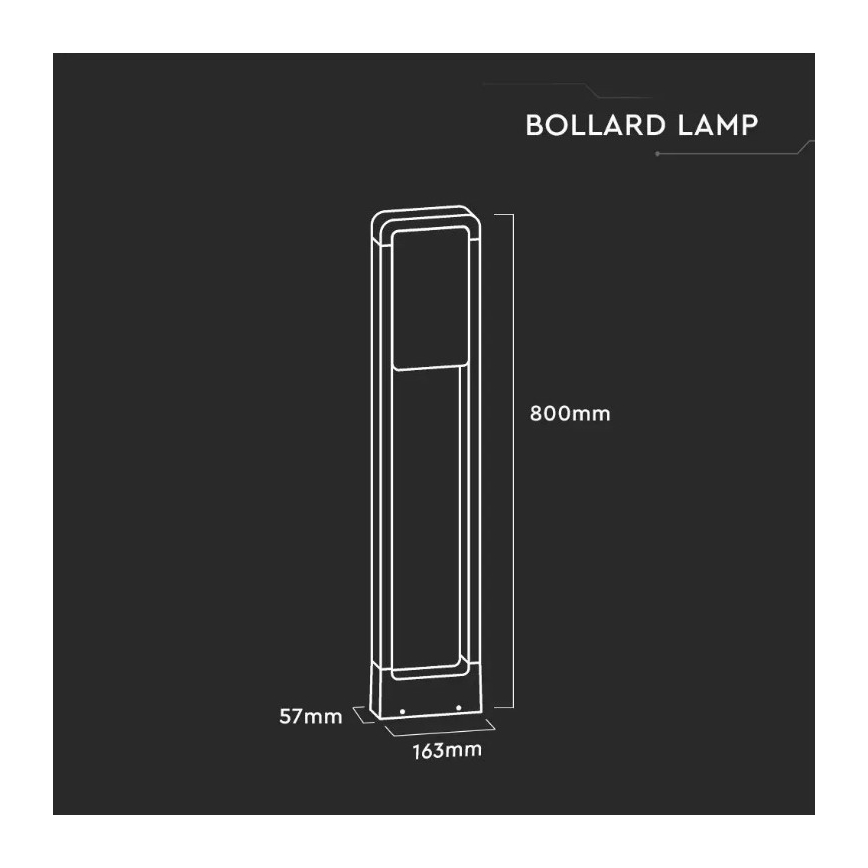 LED Venkovní lampa SAMSUNG CHIP LED/10W/230V 4000K IP65 bílá