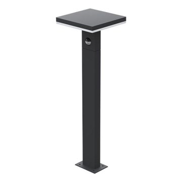 LED Venkovní lampa se senzorem BARI LED/10W/230V 4000K 60 cm IP54 antracit
