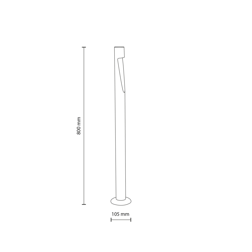 LED Venkovní lampa SENA L LED/5W/230V IP65 80 cm béžová