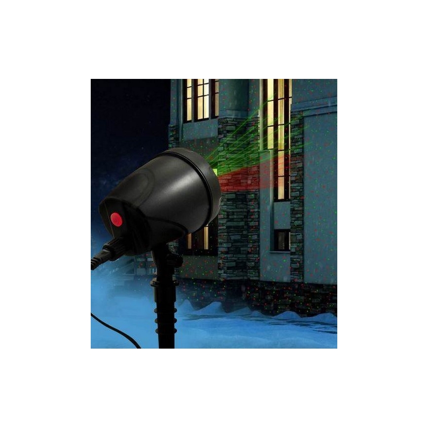 LED Venkovní laserový projektor LED/5W/230V IP44