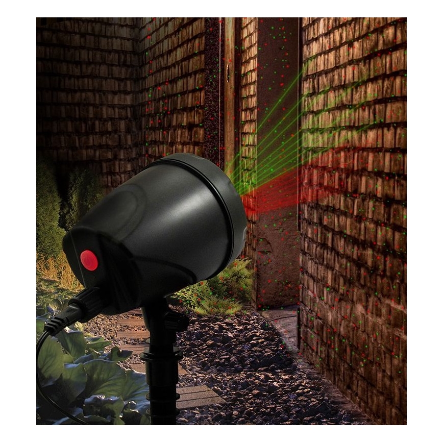 LED Venkovní laserový projektor LED/5W/230V IP44