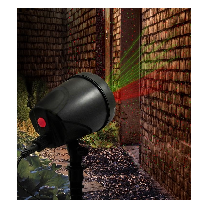 LED Venkovní laserový projektor LED/5W/230V IP44