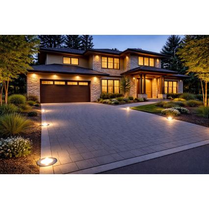 LED Venkovní nájezdové svítidlo PELIA LED/30W/230V 4000K IP68 stříbrná