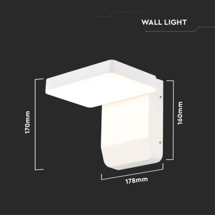 LED Venkovní nástěnné flexibilní svítidlo LED/17W/230V IP65 4000K bílá