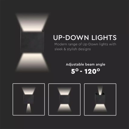 LED Venkovní nástěnné svítidlo 1xLED/6W/230V IP65