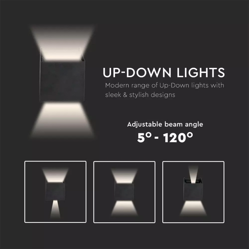 LED Venkovní nástěnné svítidlo 1xLED/6W/230V IP65