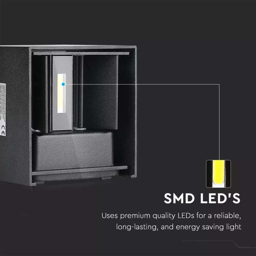 LED Venkovní nástěnné svítidlo 1xLED/6W/230V IP65
