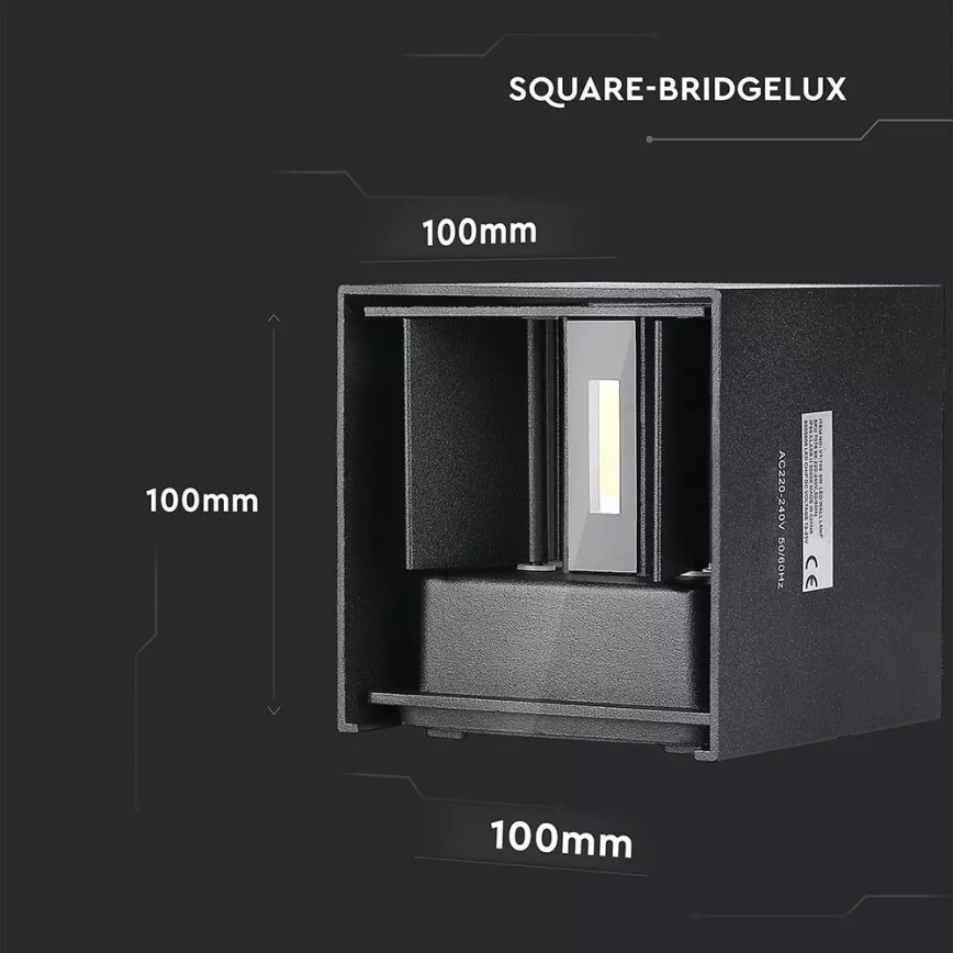 LED Venkovní nástěnné svítidlo 1xLED/6W/230V IP65