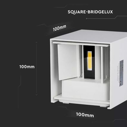 LED Venkovní nástěnné svítidlo 1xLED/6W/230V IP65