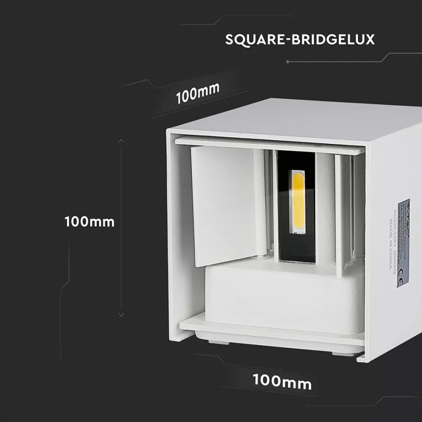 LED Venkovní nástěnné svítidlo 1xLED/6W/230V IP65