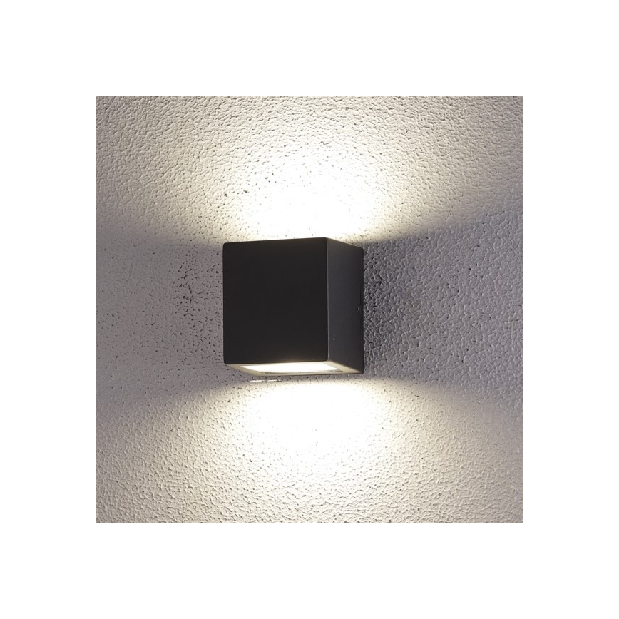 LED Venkovní nástěnné svítidlo 2xLED/5W/230V 4000K IP54 černá