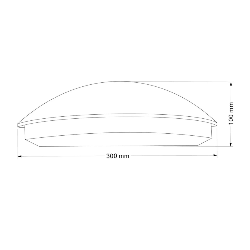LED Venkovní nástěnné svítidlo ALABAMA LED/12W/230V IP54 černá