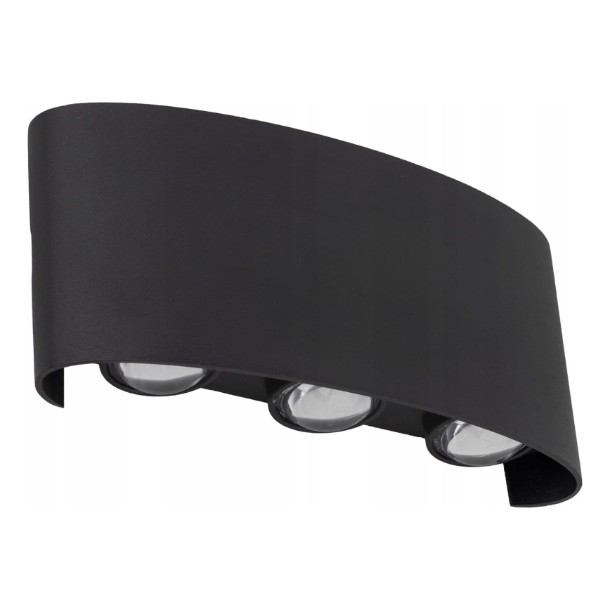 LED Venkovní nástěnné svítidlo ARROW 6xLED/1W/230V IP54 černá