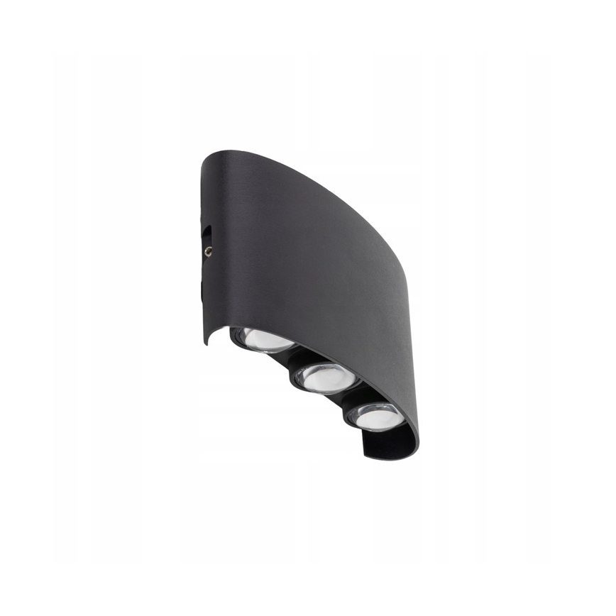 LED Venkovní nástěnné svítidlo ARROW 6xLED/1W/230V IP54 černá