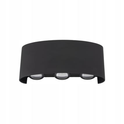 LED Venkovní nástěnné svítidlo ARROW 6xLED/1W/230V IP54 černá