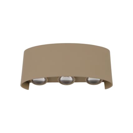 LED Venkovní nástěnné svítidlo ARROW LED/6W/230V IP54 béžová