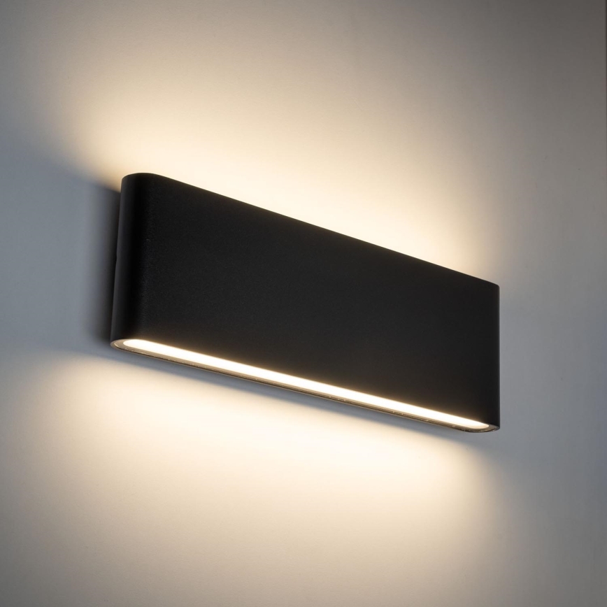 LED Venkovní nástěnné svítidlo ARWENA 2xLED/12W/230V IP54 černá