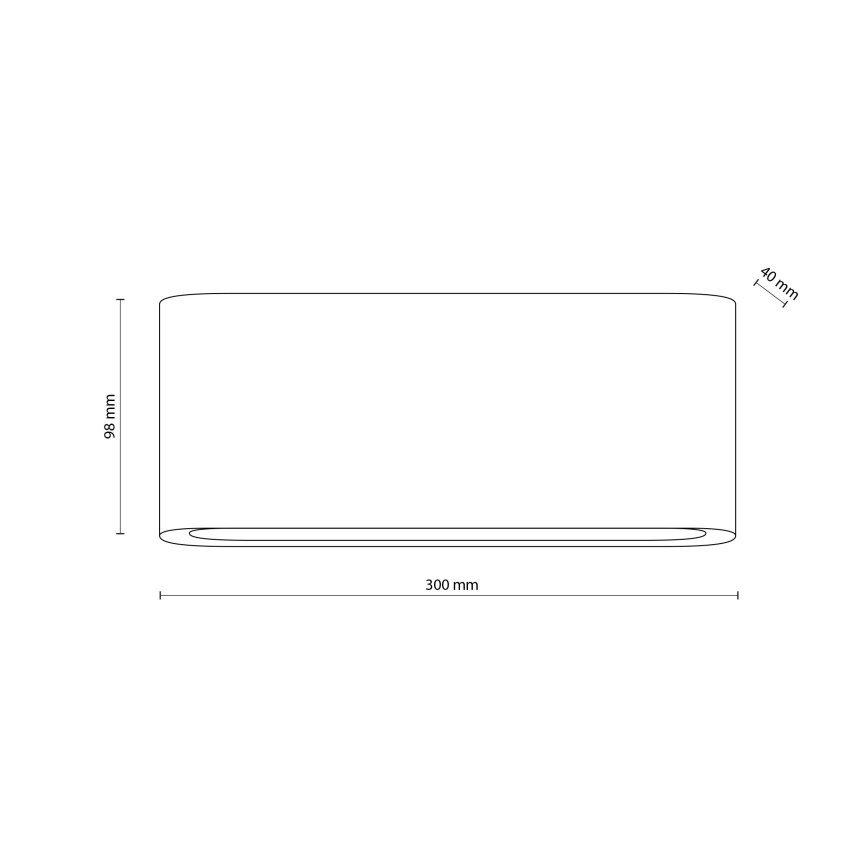 LED Venkovní nástěnné svítidlo ARWENA 2xLED/12W/230V IP54 černá
