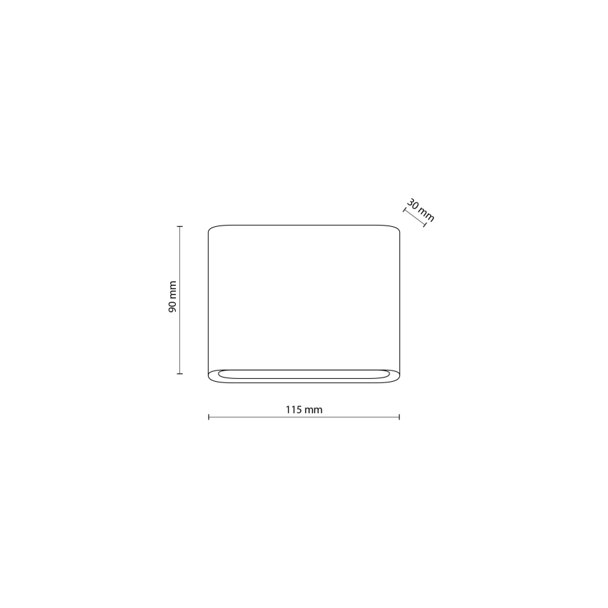 LED Venkovní nástěnné svítidlo ARWENA 2xLED/3W/230V IP54 černá