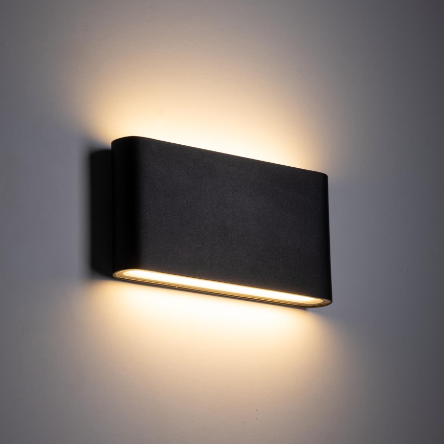 LED Venkovní nástěnné svítidlo ARWENA 2xLED/6W/230V IP54 černá