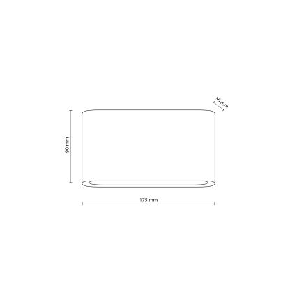 LED Venkovní nástěnné svítidlo ARWENA 2xLED/6W/230V IP54 černá