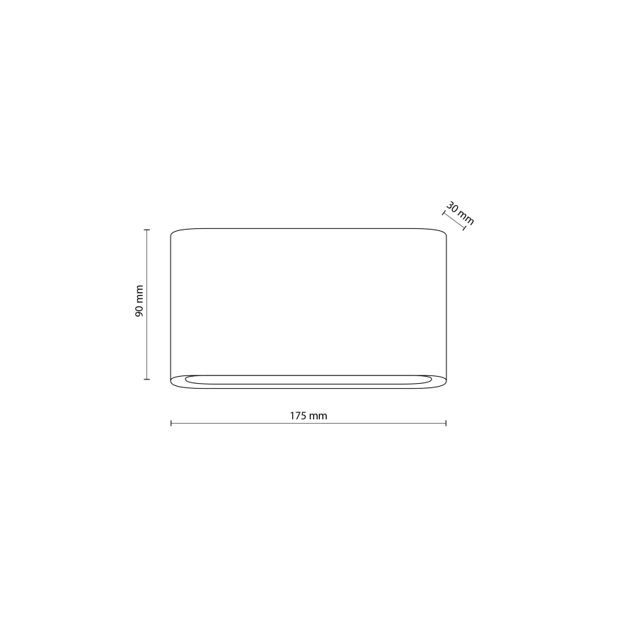 LED Venkovní nástěnné svítidlo ARWENA 2xLED/6W/230V IP54 černá
