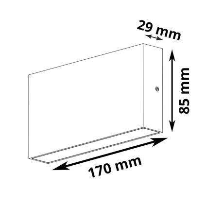 LED Venkovní nástěnné svítidlo CHICAGO 2xLED/5,5W/230V IP44 bílá