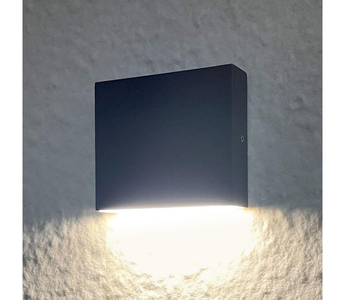 Polux LED Venkovní nástěnné svítidlo CHICAGO LED/3,5W/230V IP44 černá SA1626