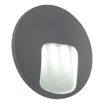 LED Venkovní nástěnné svítidlo DACU LED/3W/230V IP54 šedá