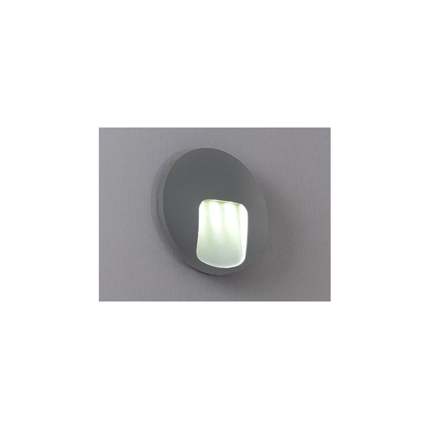 LED Venkovní nástěnné svítidlo DACU LED/3W/230V IP54 šedá