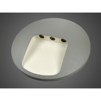LED Venkovní nástěnné svítidlo DACU LED/3W/230V IP54 šedá